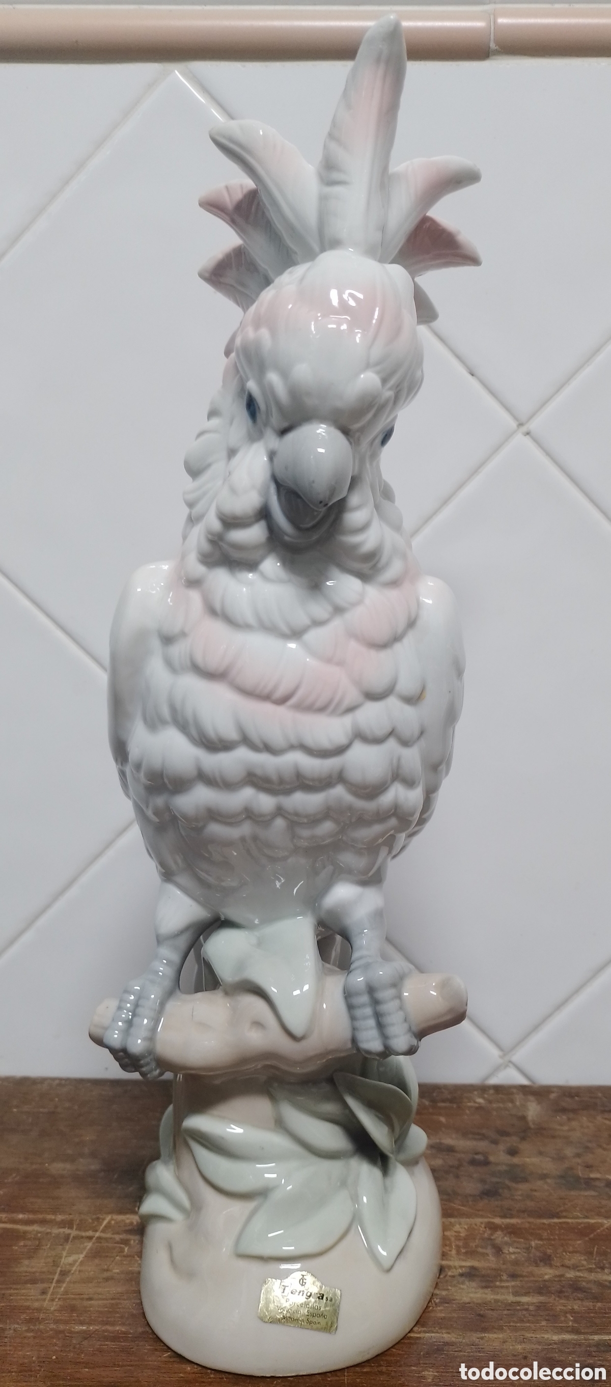 Antiguidades: Figura porcelana Cacat&uacute;a - Tengra.