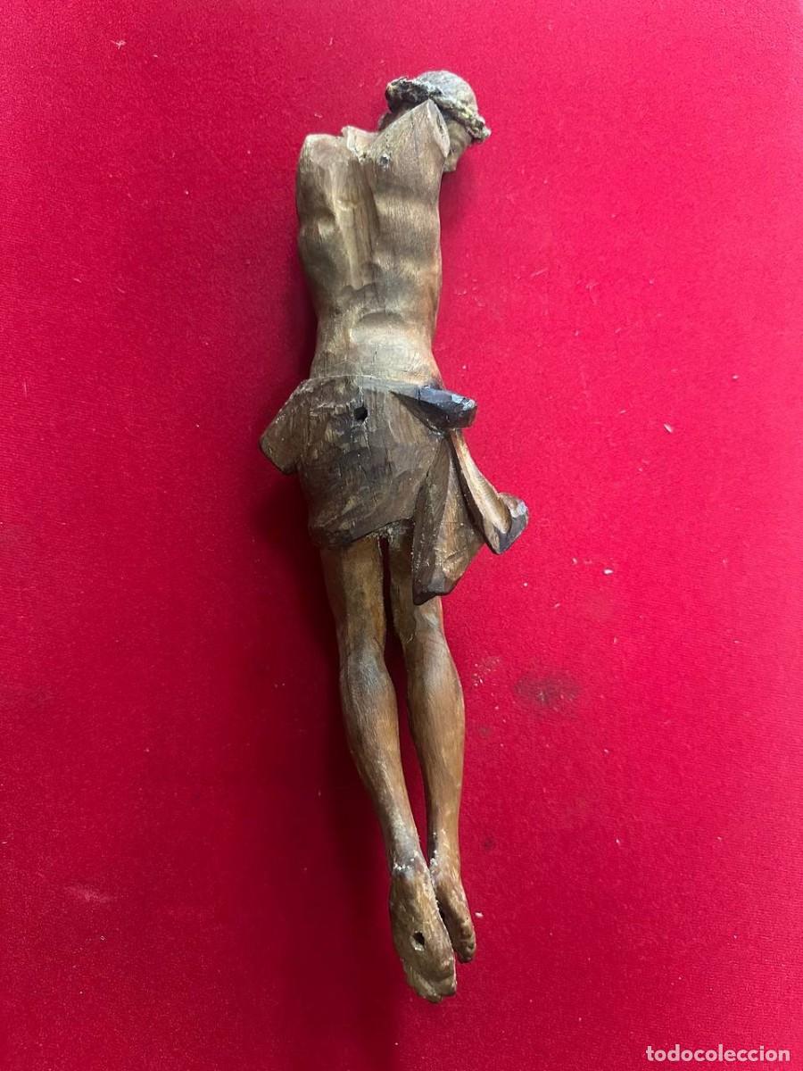 Antig&uuml;edades: CRISTO EN MADERA TALLADA, SIGLO XIX - Foto 5
