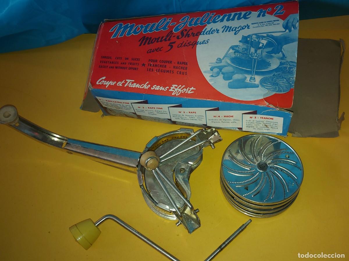 Antig&uuml;edades: ANTIGUO RALLADOR- MOULI JULIENNE + ACCESORIOS - FRANCE A&Ntilde;OS 60