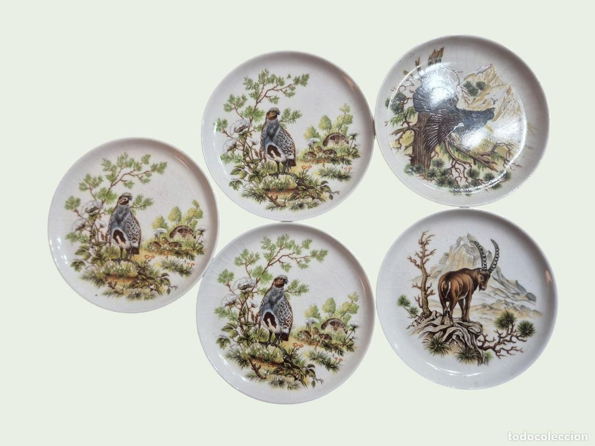 Antig&uuml;edades: 5 platos peque&ntilde;os alemanes de animales