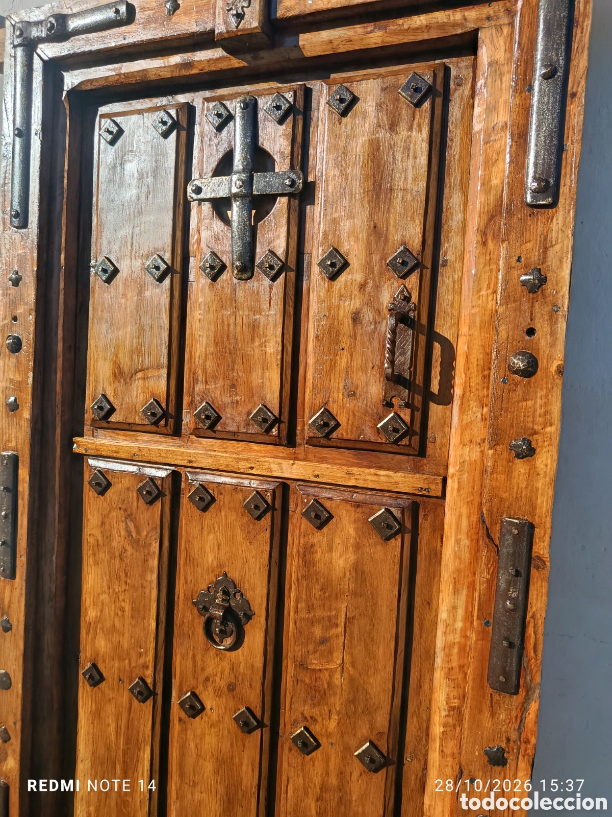Antig&uuml;edades: Puerta antig&uuml;a de madera - Foto 3
