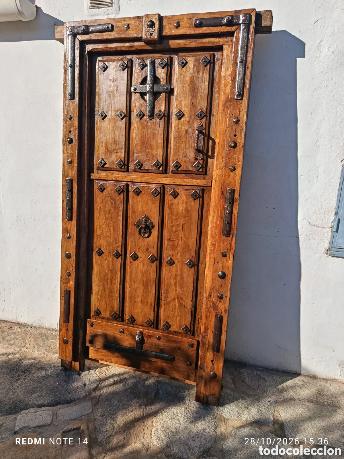 Antig&uuml;edades: Puerta antig&uuml;a de madera - Foto 5
