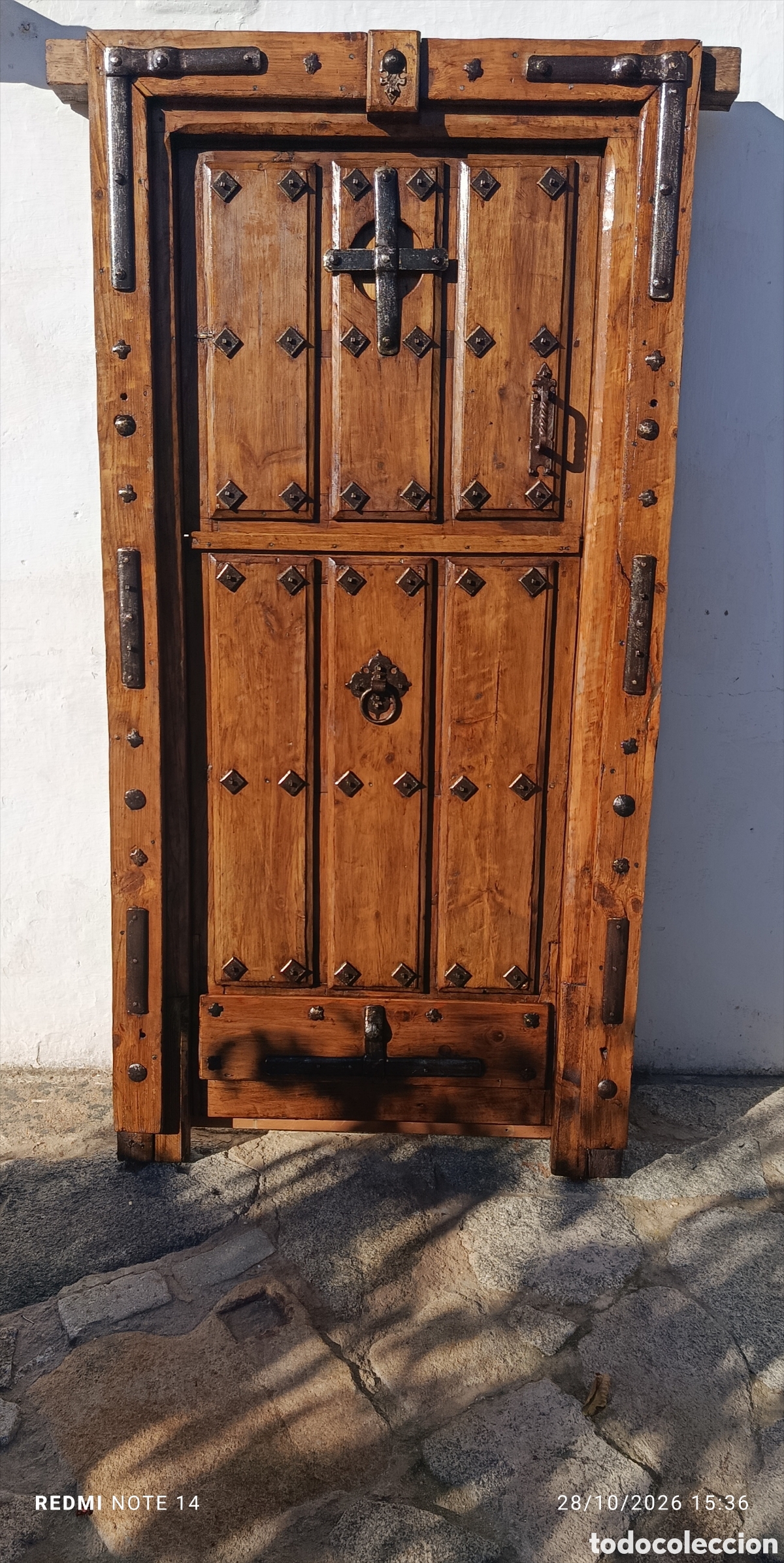Antig&uuml;edades: Puerta antig&uuml;a de madera - Foto 6