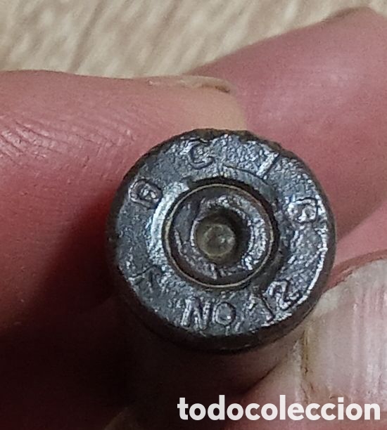 Antig&uuml;edades: Guerra Civil. Casquillo de marcaje catal&aacute;n. GCIG F N&deg; 12. INERTE.