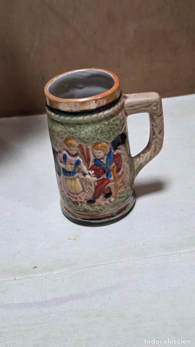 Antig&uuml;edades: jarra de ceramica alemana