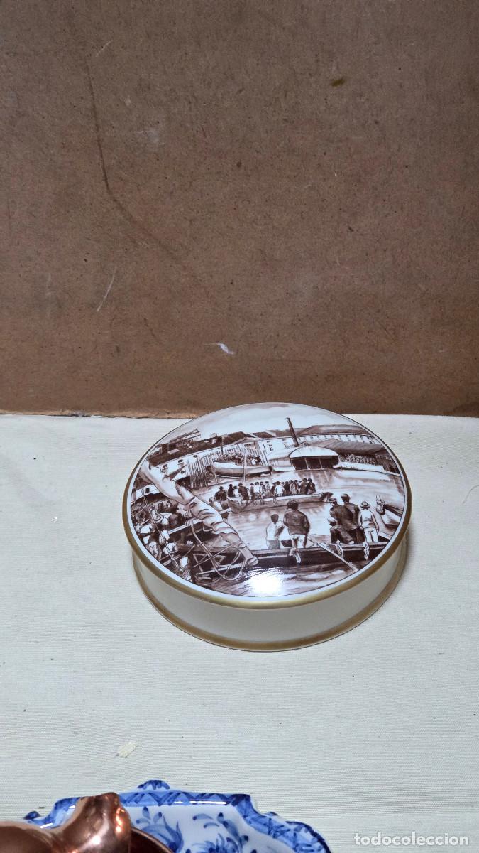Antig&uuml;edades: caja de porcelana vintage