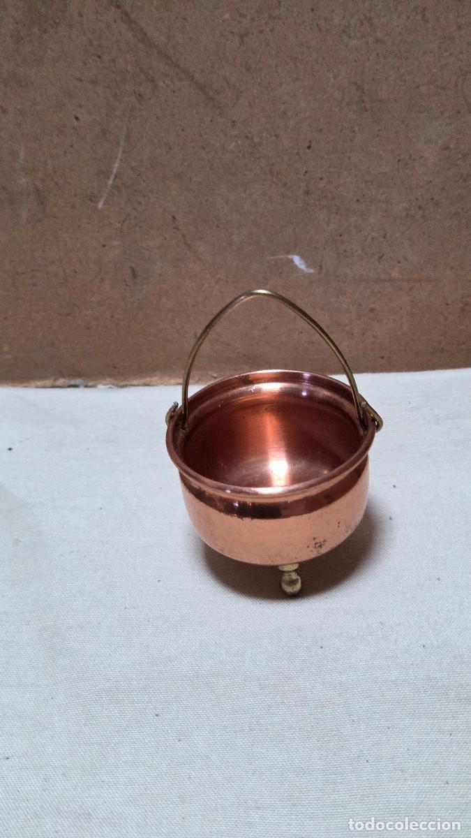 Antiquit&auml;ten: mini cubo de cobre rustico