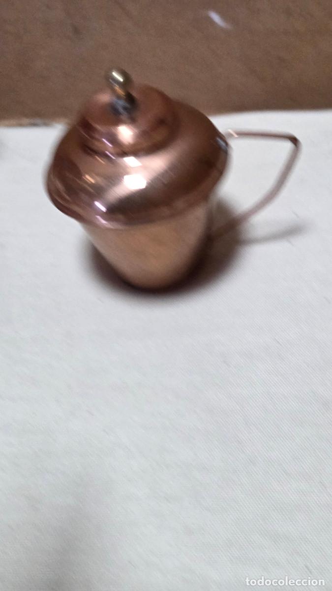 Antig&uuml;edades: mini puchero de cobre rustico - Foto 3
