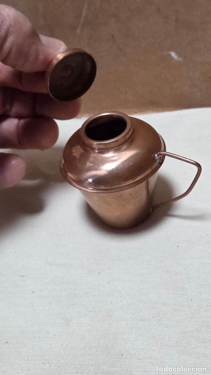 Antig&uuml;edades: mini puchero de cobre rustico - Foto 4