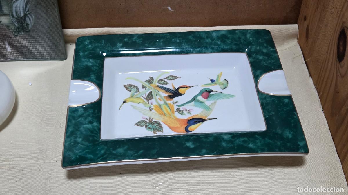 Antiguidades: cenicero de ceramica vintage