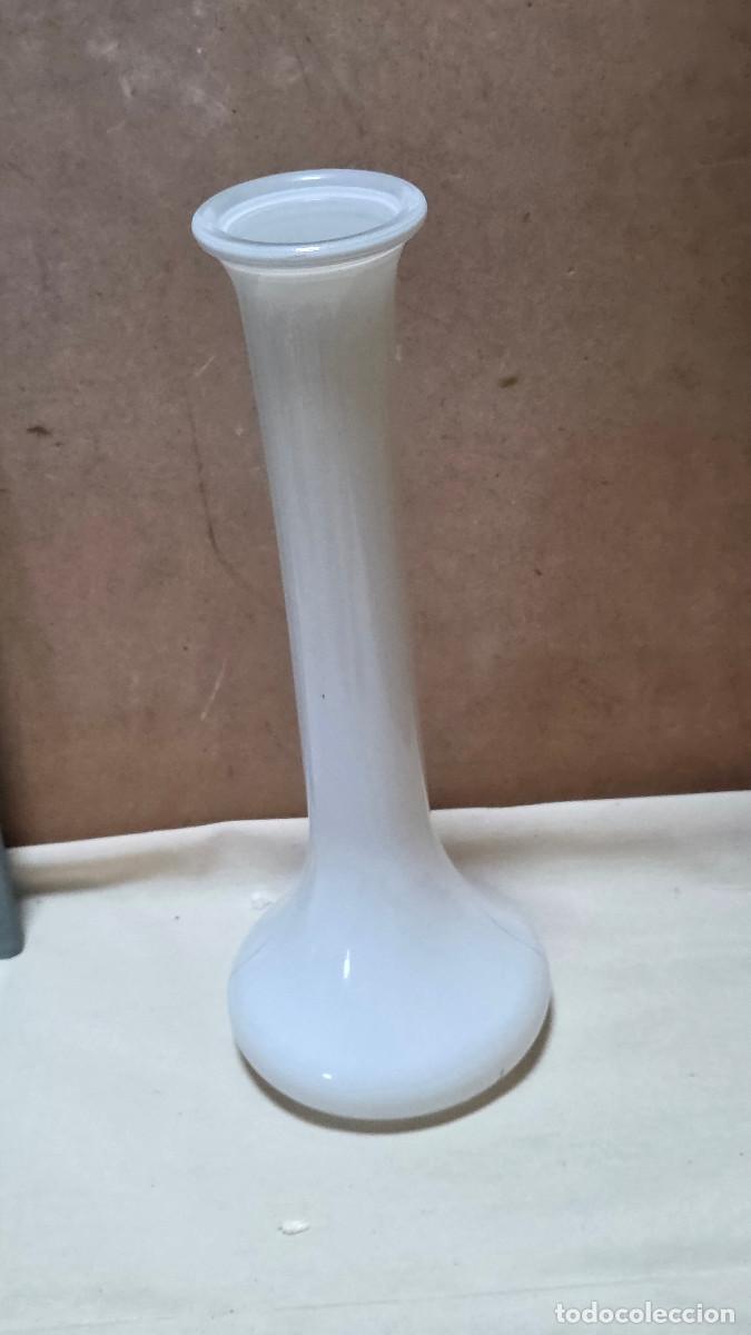 Antiguidades: florero de cristal opoalino