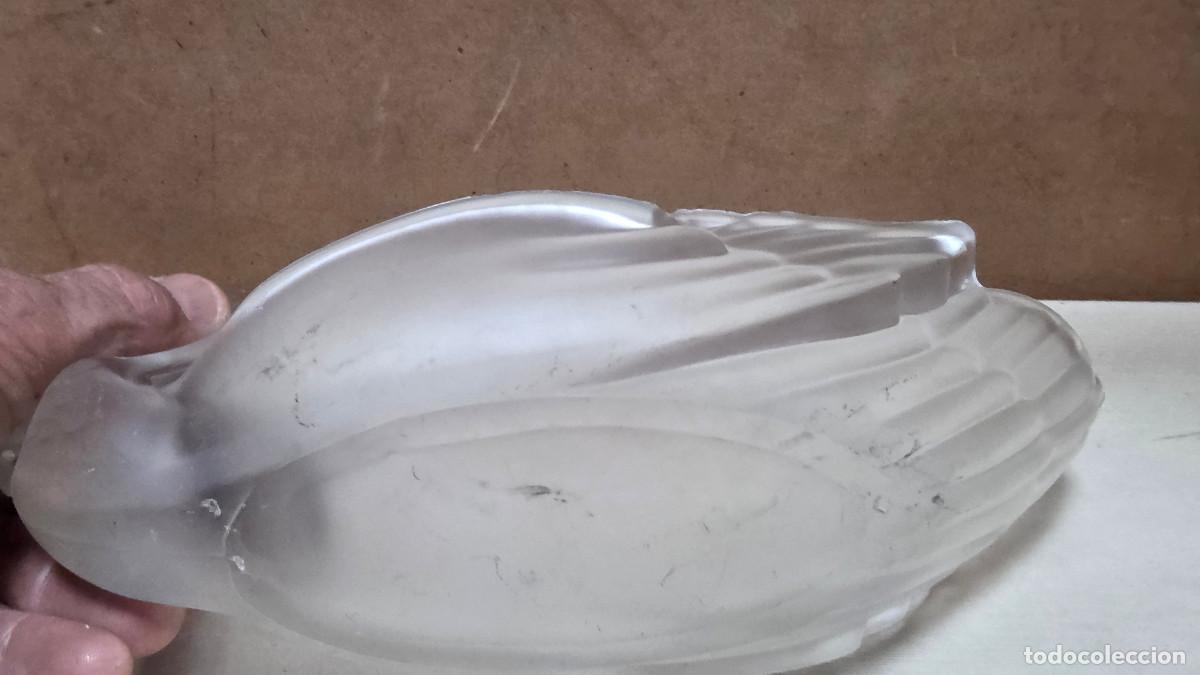 Antig&uuml;edades: centro d emesa de cristal pato - Foto 4
