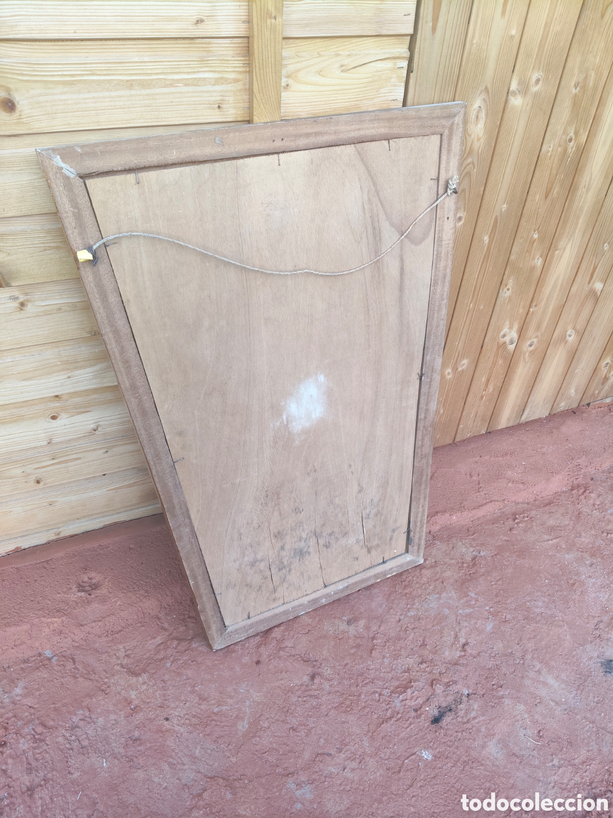 Antig&uuml;edades: Espejo de madera antiguo - Foto 5