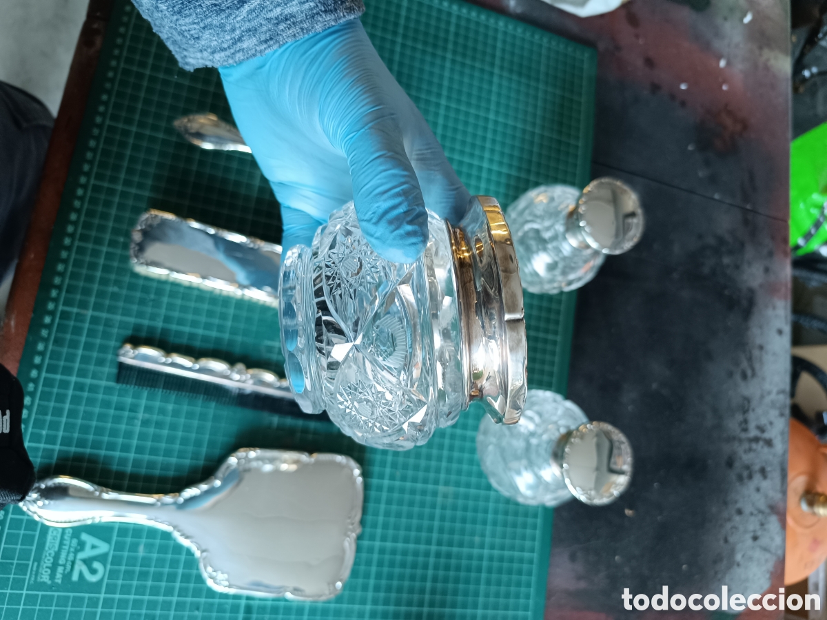 Antig&uuml;edades: Juego tocador de plata - Foto 5