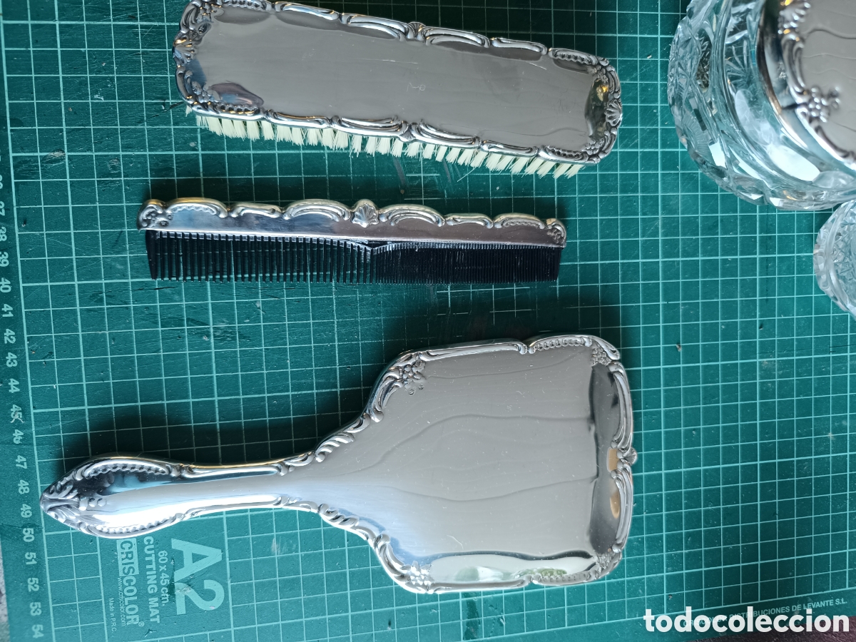 Antig&uuml;edades: Juego tocador de plata - Foto 8