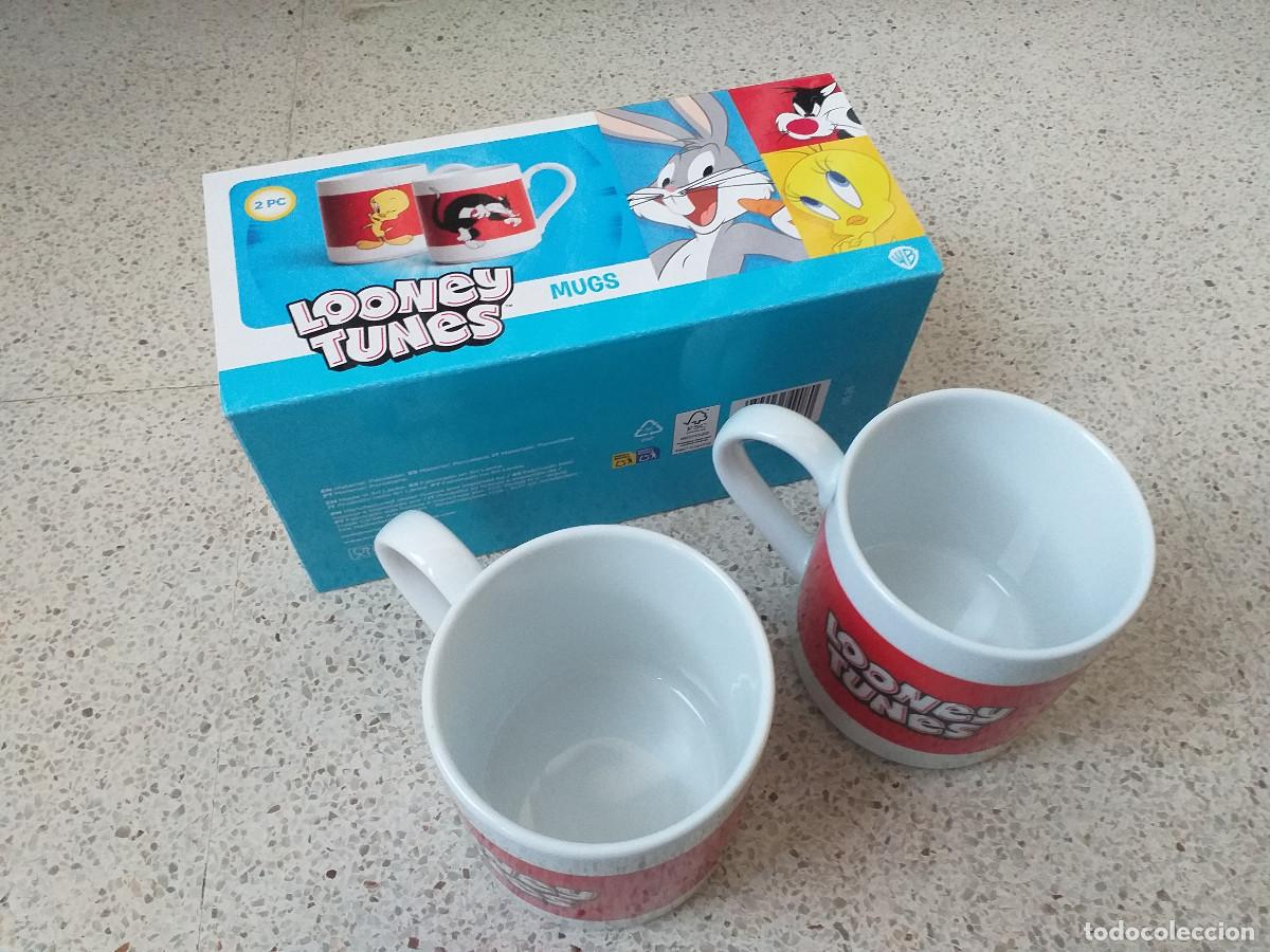 Antiques: Tazas Looney Tunes 310 ml Warner Bros Piol&iacute;n Silvestre