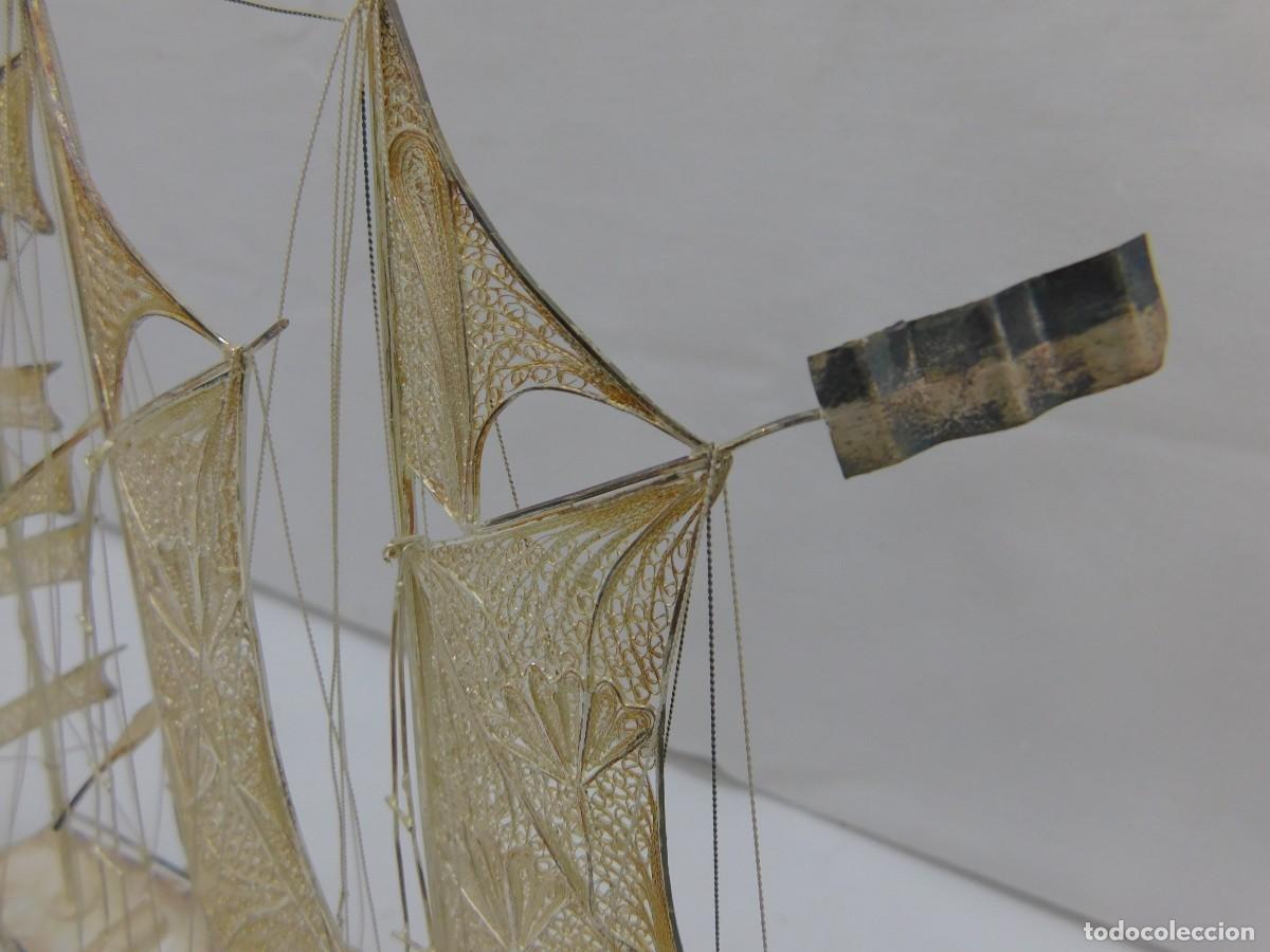 Antig&uuml;edades: BARCO FILIGRANA DE PLATA - Foto 9
