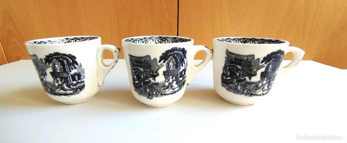Antiquit&auml;ten: Tres tazas de caf&eacute; - mod. vistas - Pickman - Cartuja, Sevilla