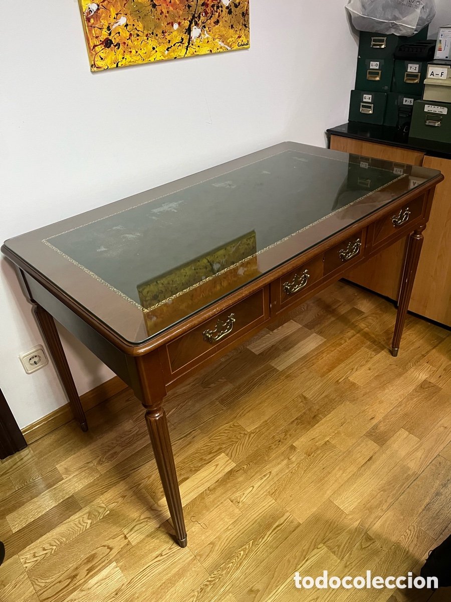 Antig&uuml;edades: Mesa de oficina antig&uuml;a
