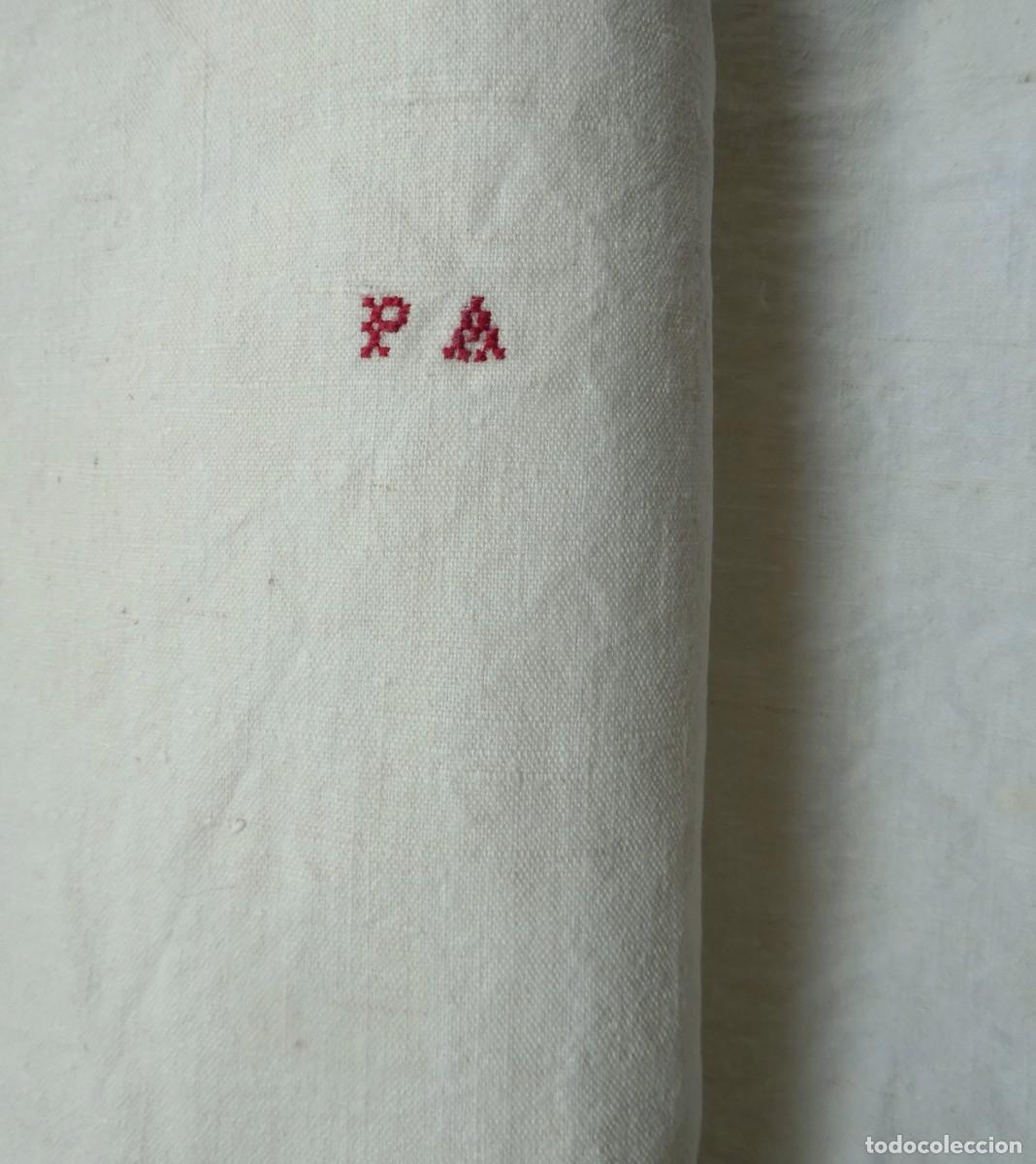 Antiguidades: ANTIGUA TOALLA - MANTEL DE LINO . S. XIX