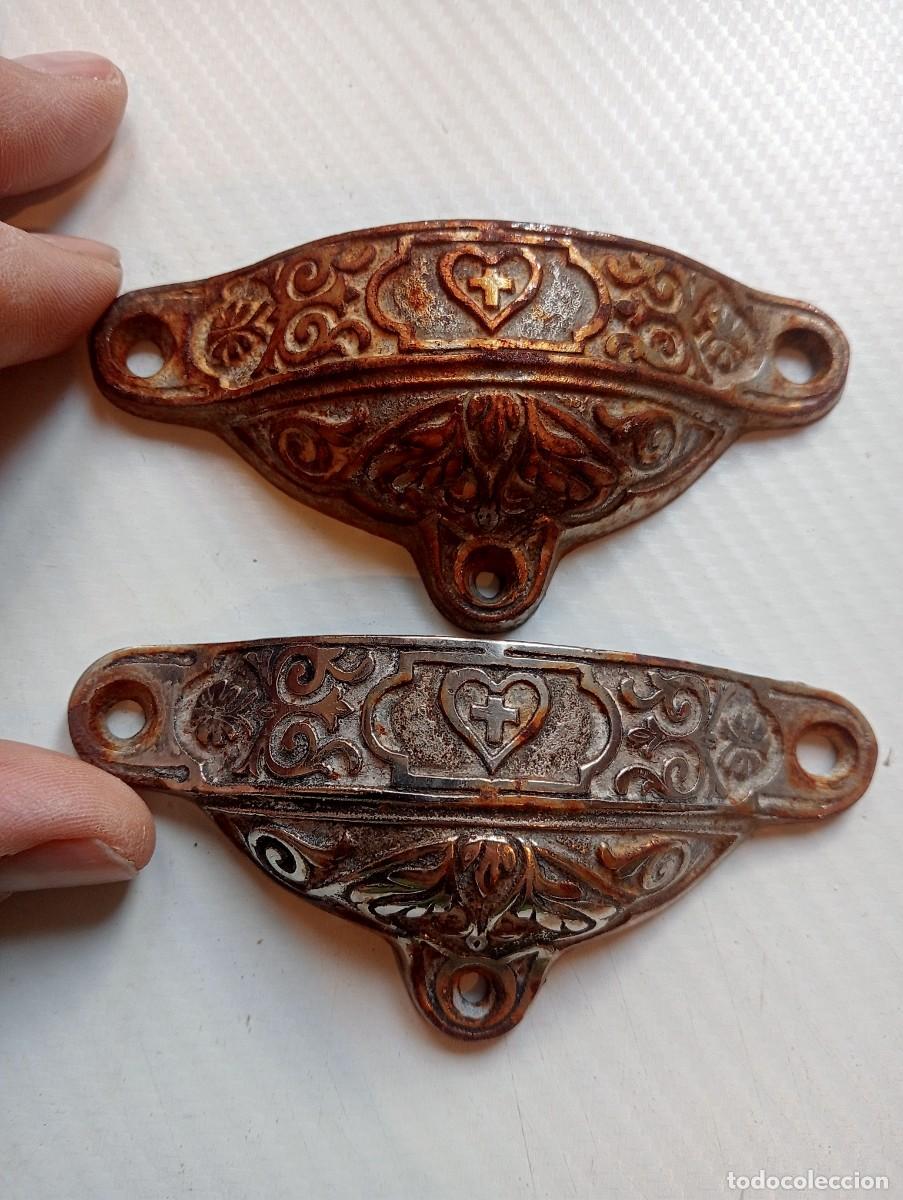 Antig&uuml;edades: LOTE TIRADORES BRONCE ANTIGUOS SINFONIER, CAJONERA,MESITAS, APARADOR, VINTAGE