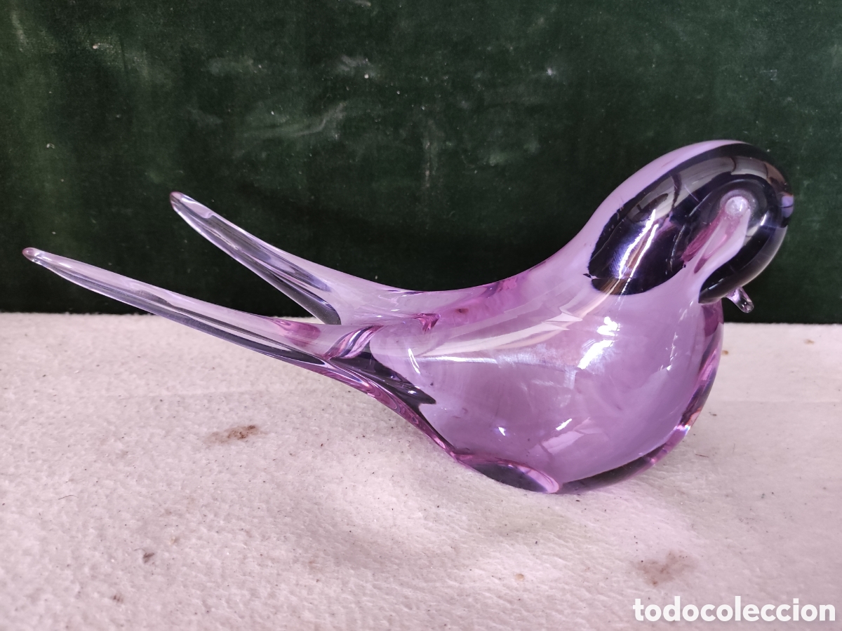 Antig&uuml;edades: Golondrina cristal de Murano
