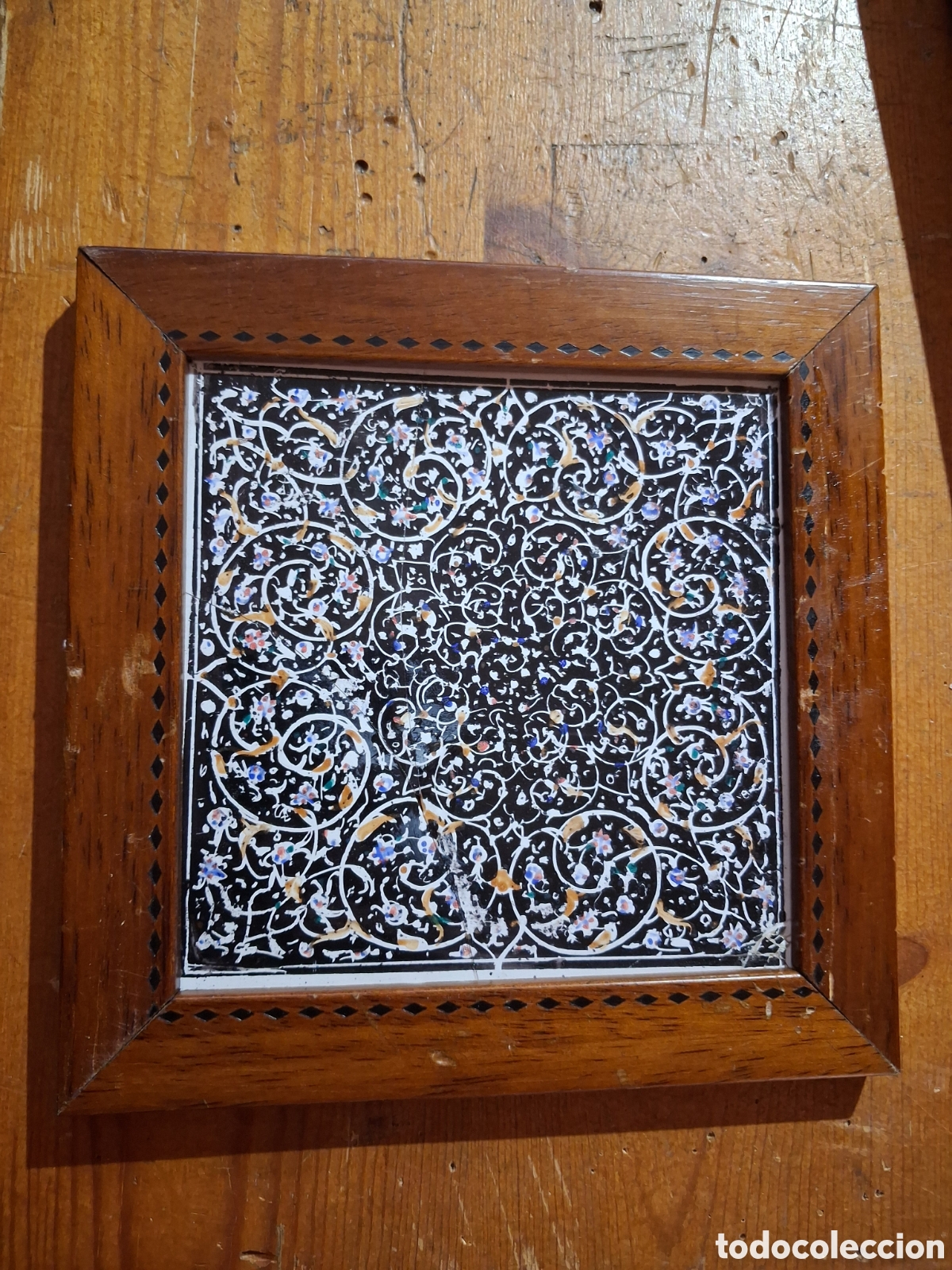 Antig&uuml;edades: Cuadro azulejo cer&aacute;mica