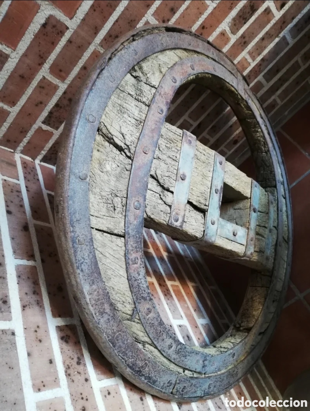 Antig&uuml;edades: Rueda de carro Gallego - Foto 6