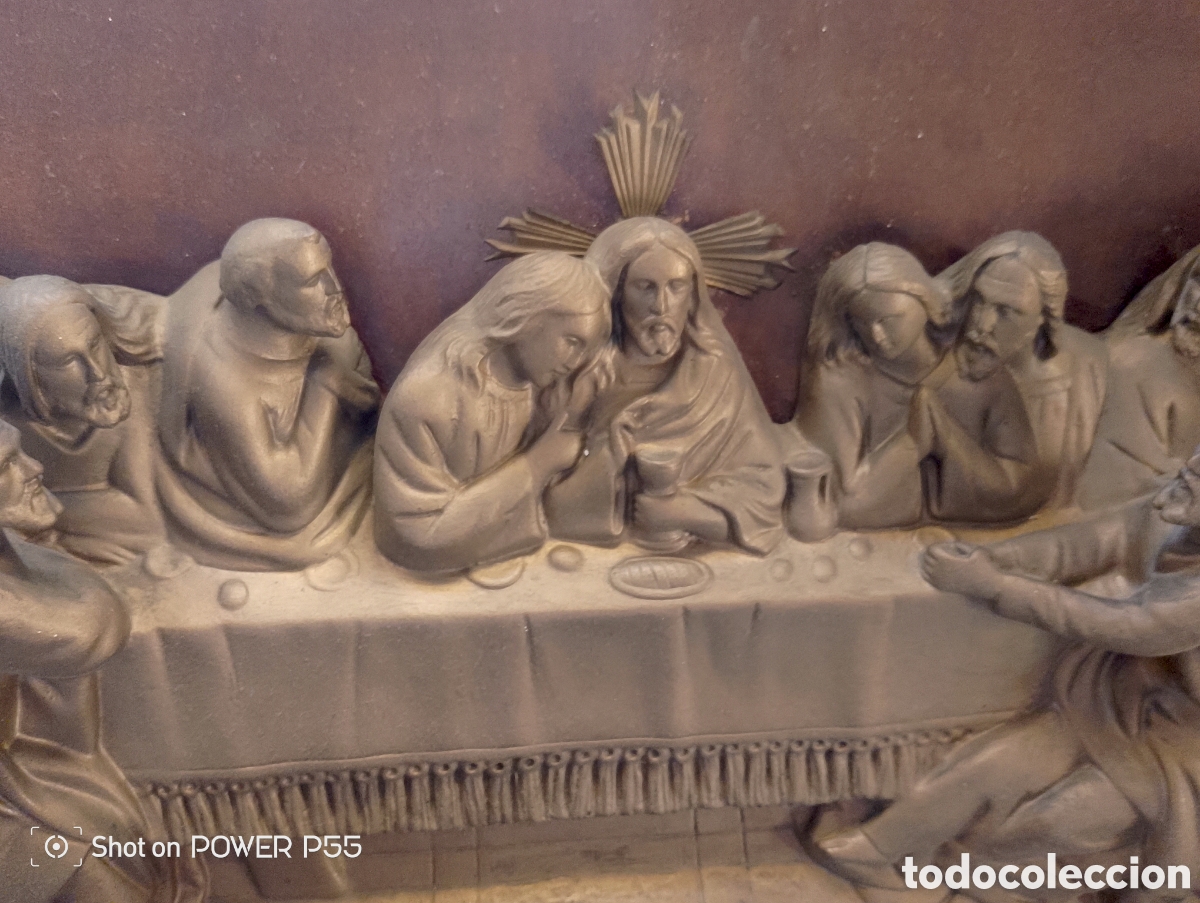 Antig&uuml;edades: Relieve santa cena de cristo - Foto 2
