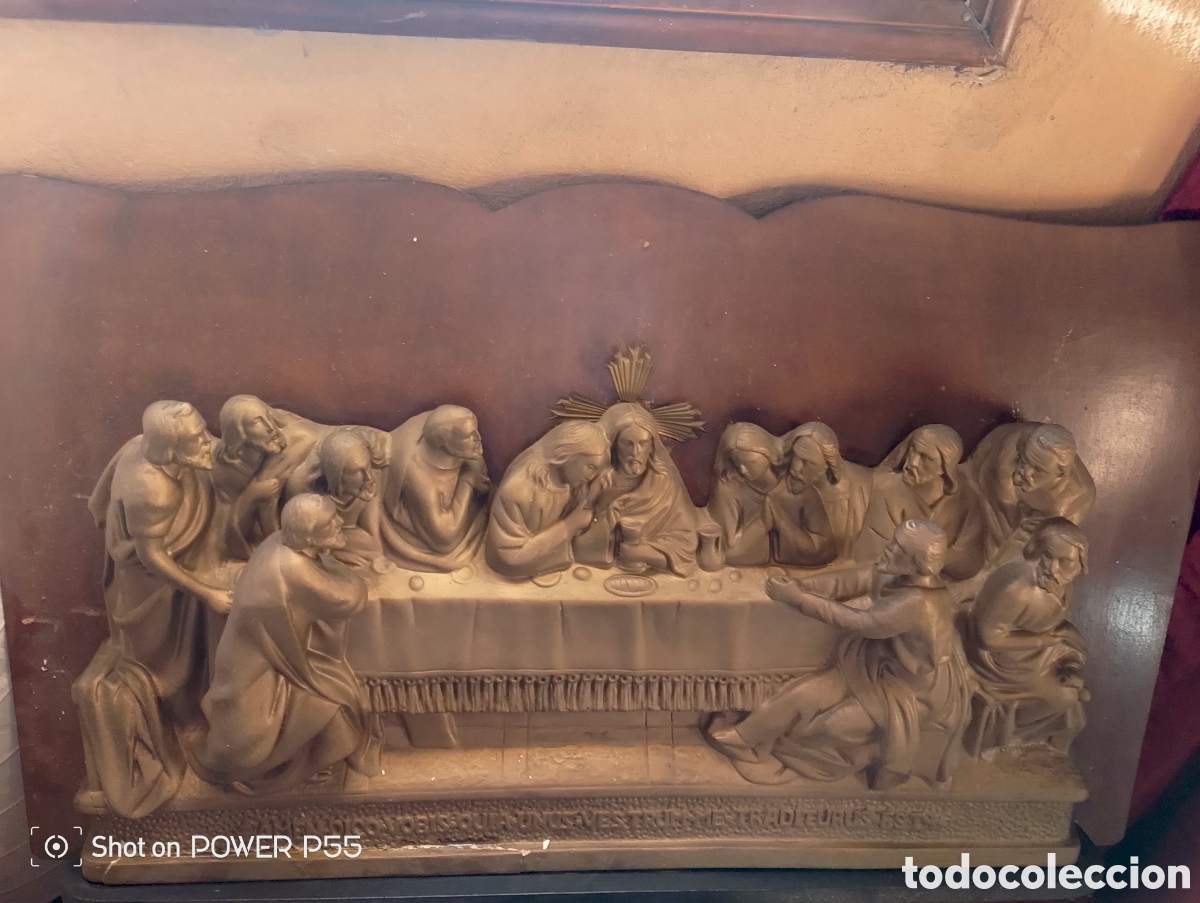 Antig&uuml;edades: Relieve santa cena de cristo