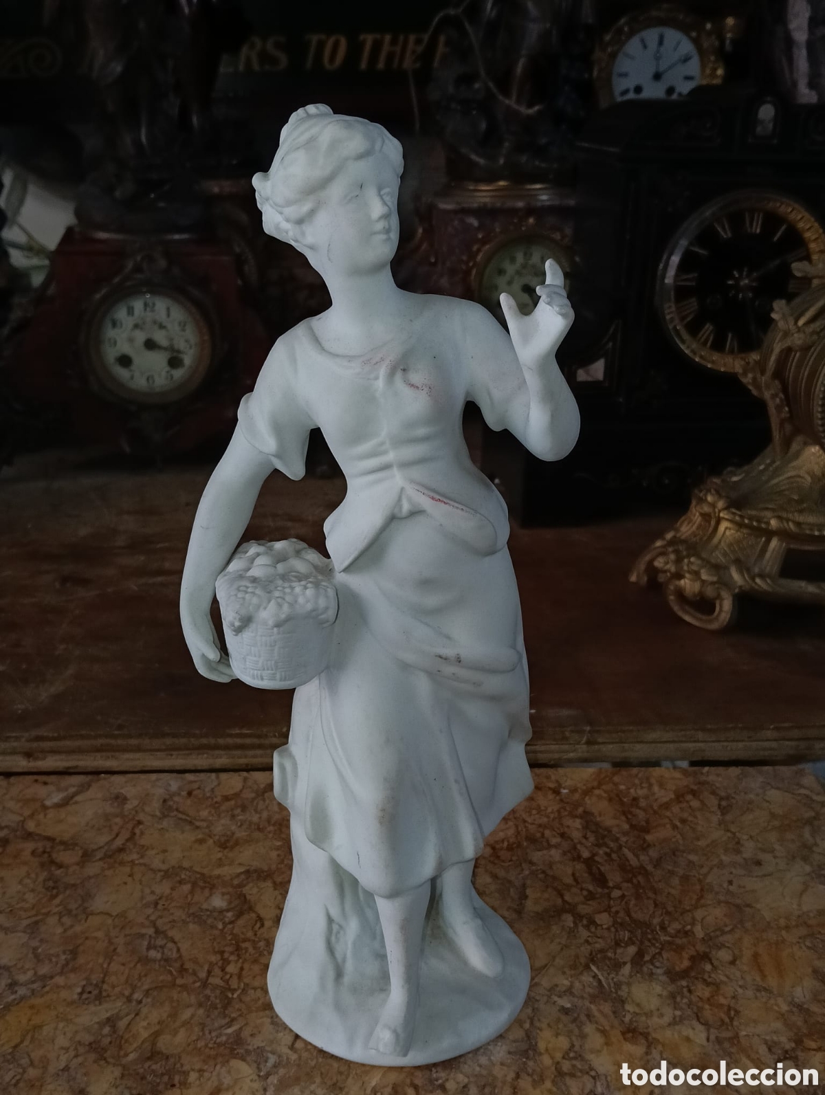 Antig&uuml;edades: Antigua figura francesa biscuit