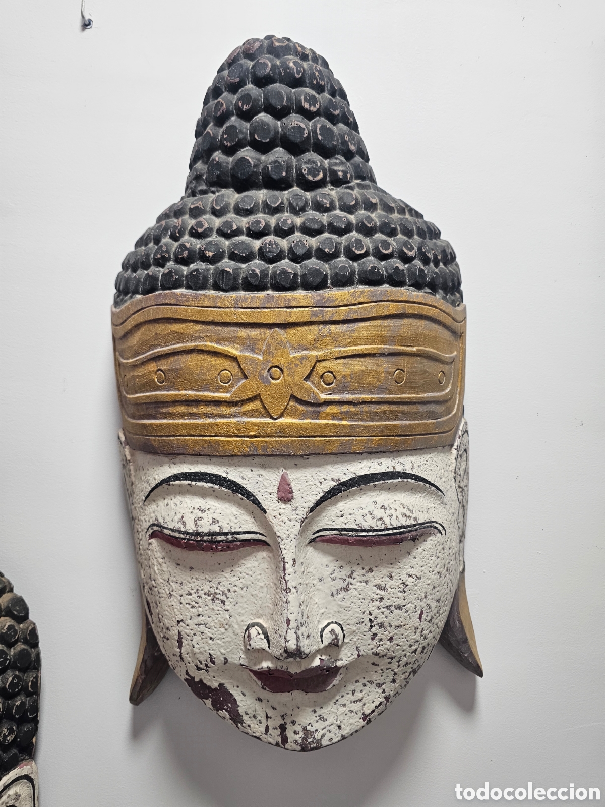 Antig&uuml;edades: M&aacute;scara Buda decoraci&oacute;n - Foto 2