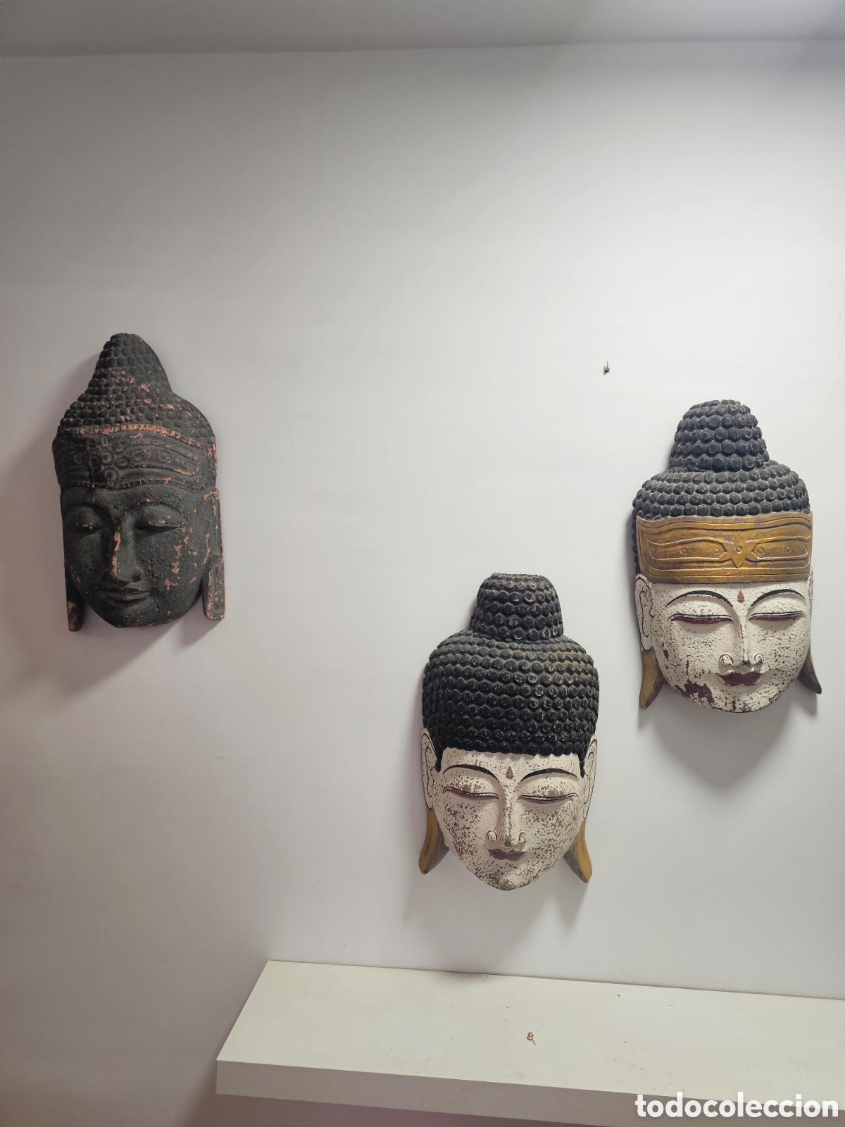 Antig&uuml;edades: M&aacute;scara Buda decoraci&oacute;n - Foto 1