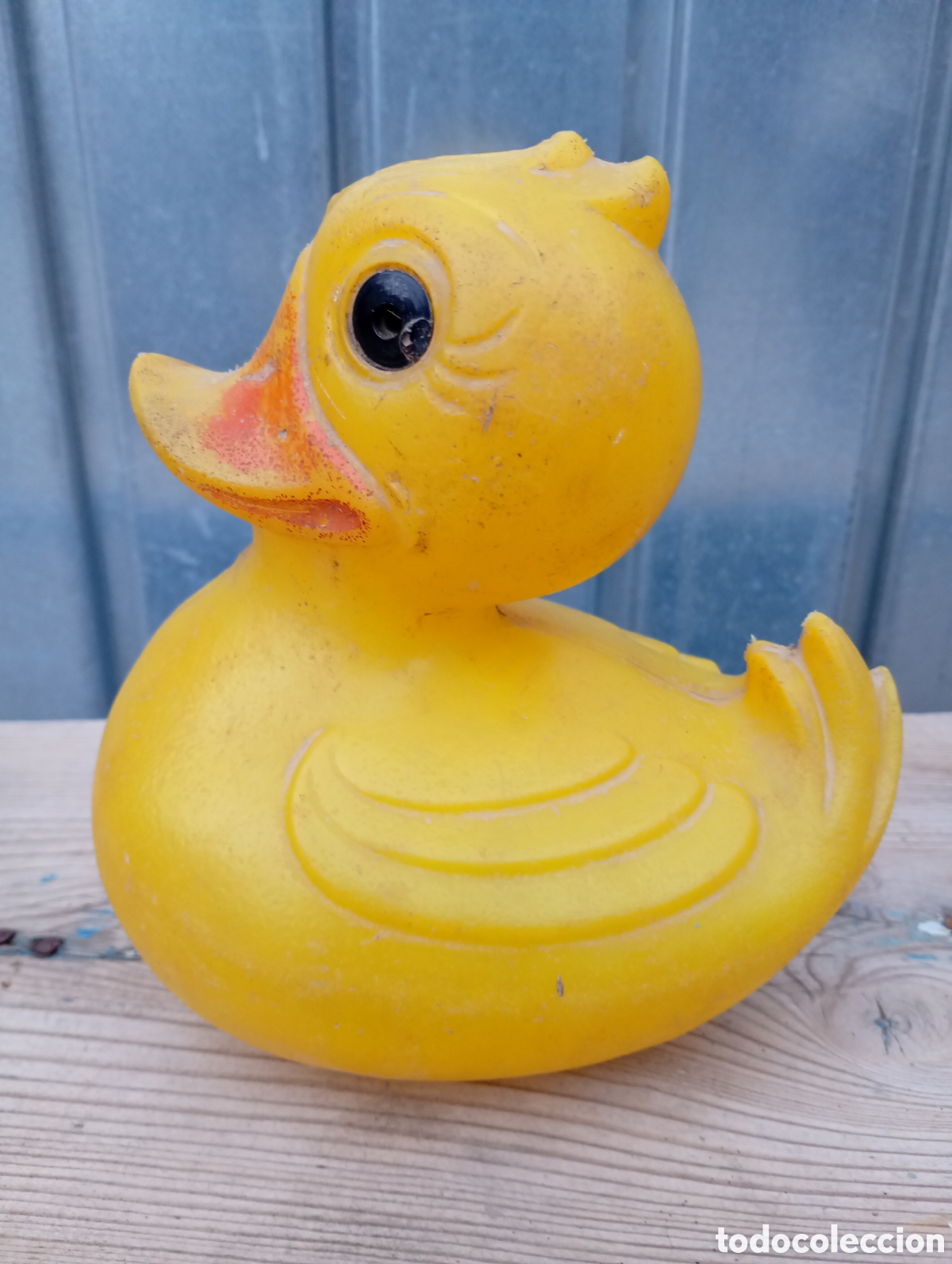 Antig&uuml;edades: Pato goma pl&aacute;stico vintage ba&ntilde;era