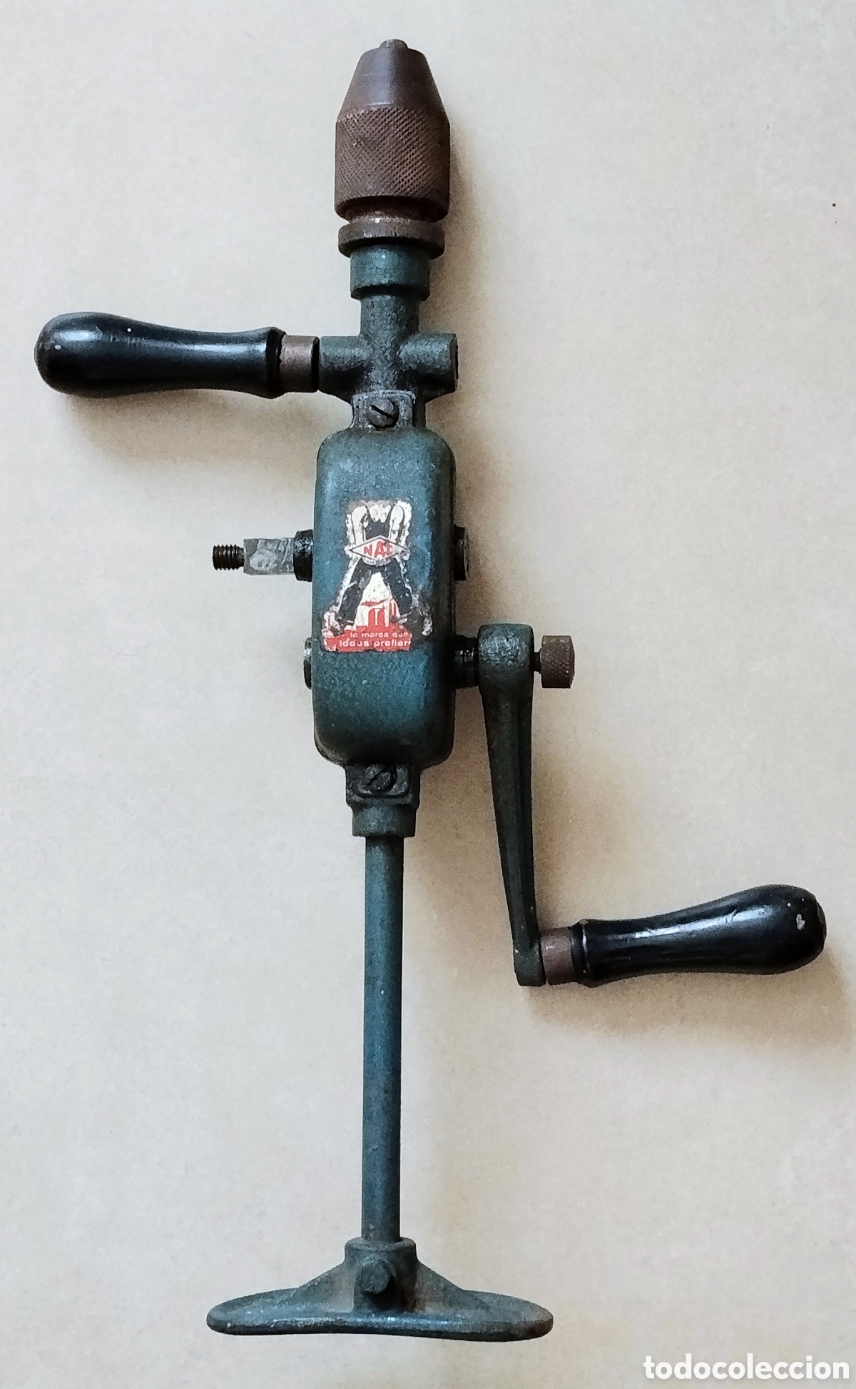 Antig&uuml;edades: Taladro de Pecho Manual Antiguo - Marca NAT (Vintage)