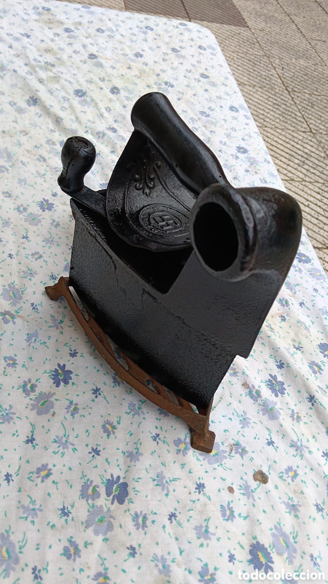 Antig&uuml;edades: Plancha chimenea siglo XIX - Foto 2