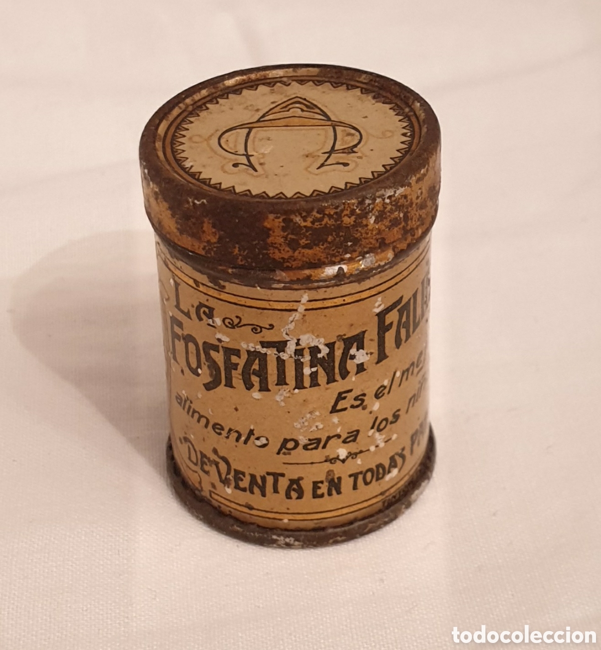 Antig&uuml;edades: ANTIGUA LATA PHOSPHATINE FALI&Egrave;RES A&Ntilde;O 1900 FRANCIA