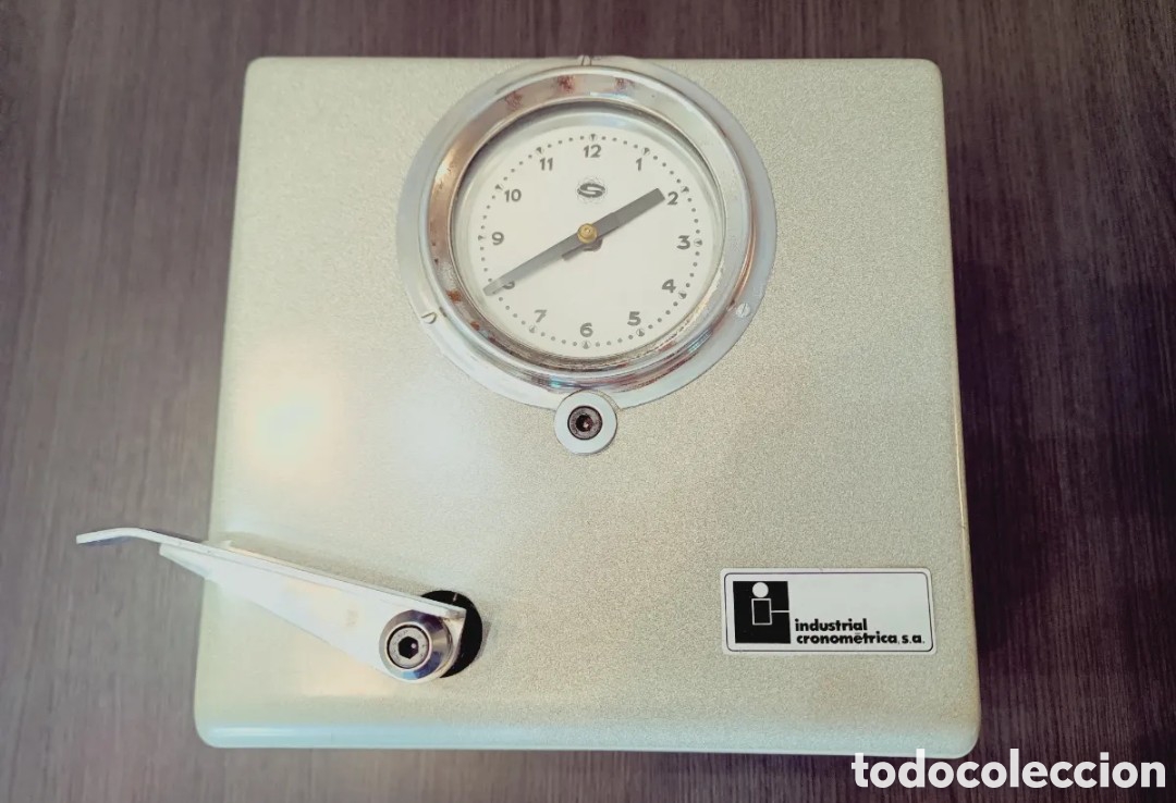 Antig&uuml;edades: Antiguo Reloj Fichador Industrial Cronometrica S.A.