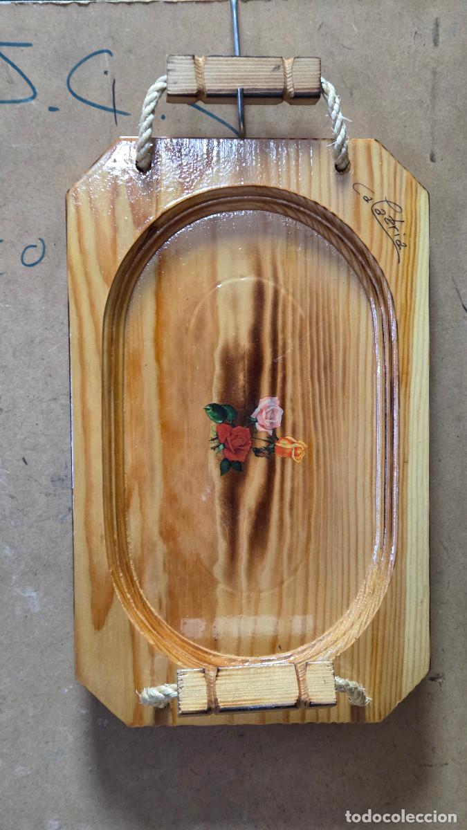 Antig&uuml;edades: bandeja de madera vintage
