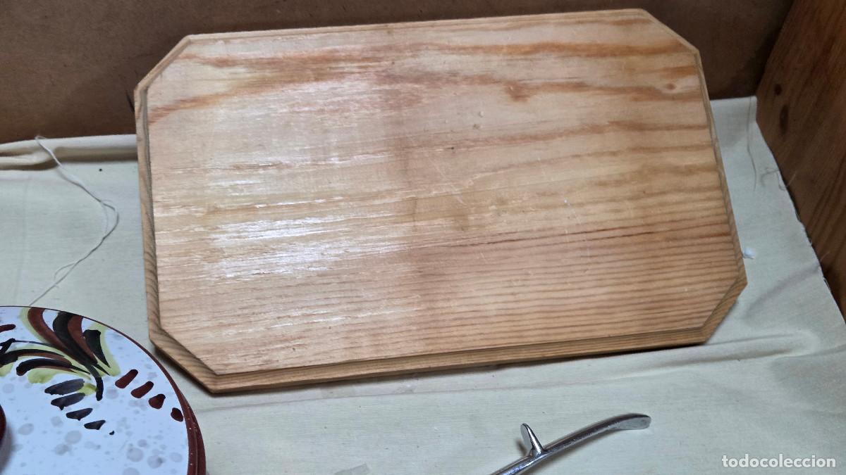 Antig&uuml;edades: bandeja de madera vintage - Foto 5