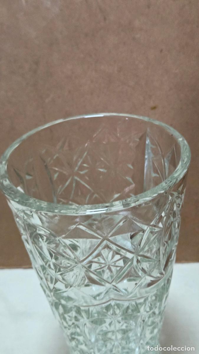 Antig&uuml;edades: jarron de cristal vintage - Foto 3