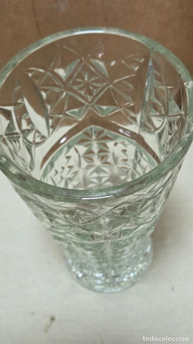 Antig&uuml;edades: jarron de cristal vintage - Foto 4