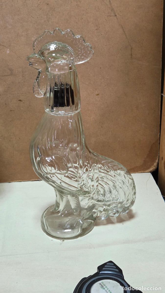 Antig&uuml;edades: botella de cristal gallo - Foto 1