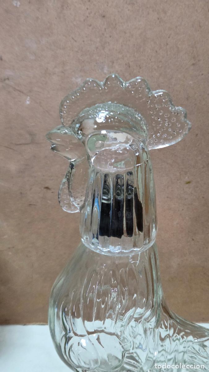 Antig&uuml;edades: botella de cristal gallo - Foto 2