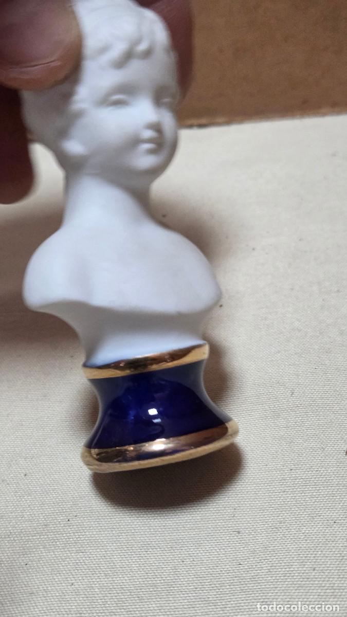 Antig&uuml;edades: busto de porcelana vintage biscuit - Foto 3