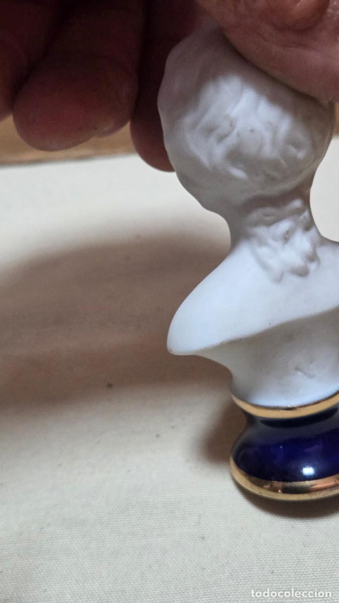 Antig&uuml;edades: busto de porcelana vintage biscuit - Foto 5