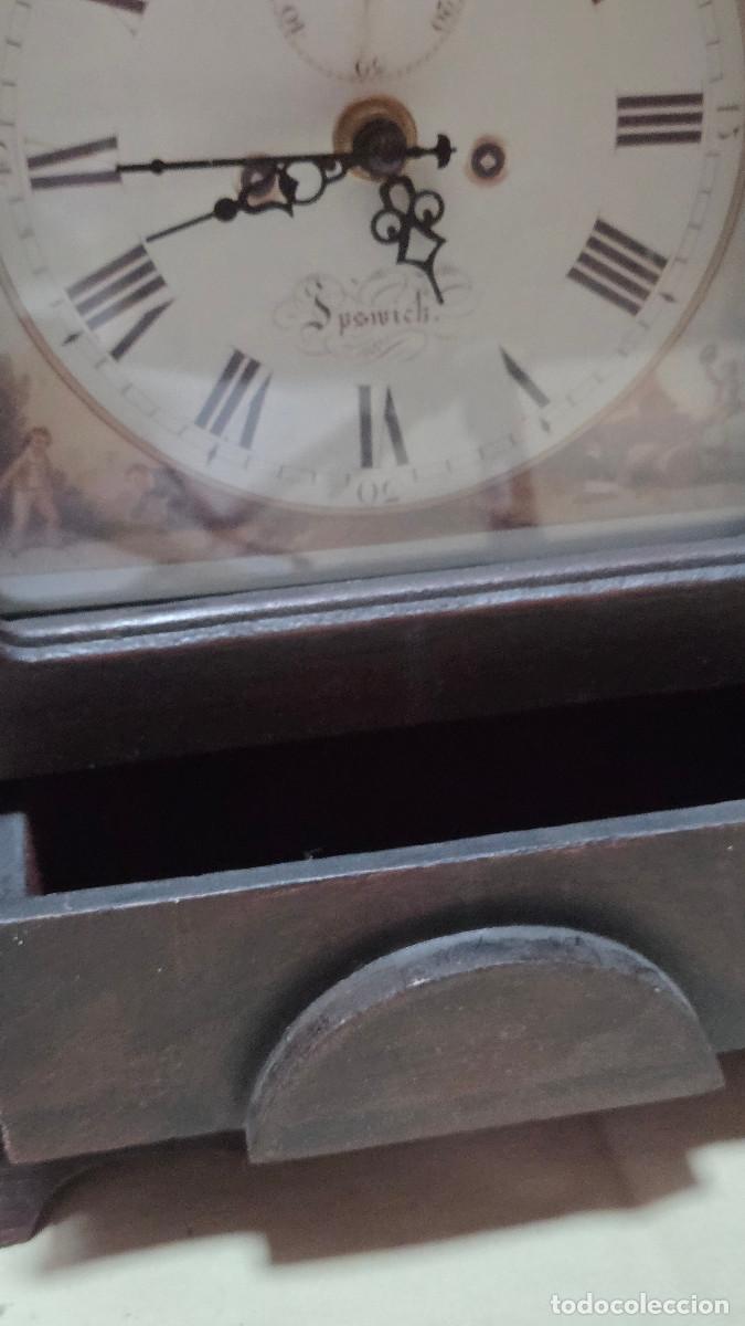Antig&uuml;edades: reloj de madera de mesa - Foto 3