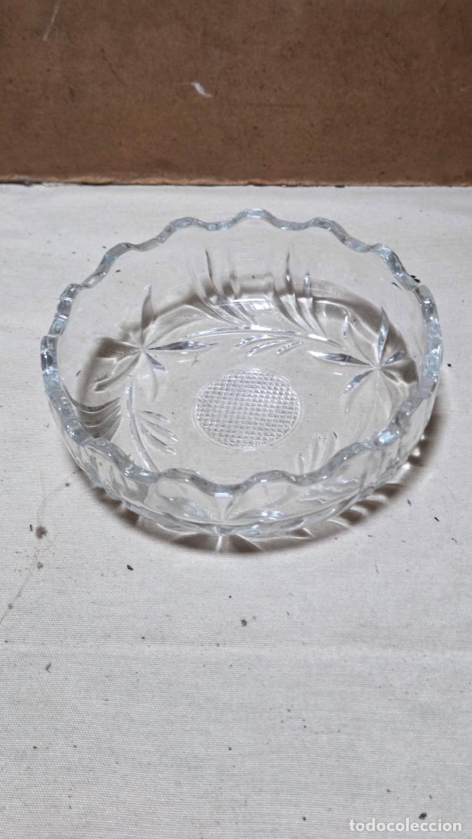 Antig&uuml;edades: cuenco de cristal tallado - Foto 5