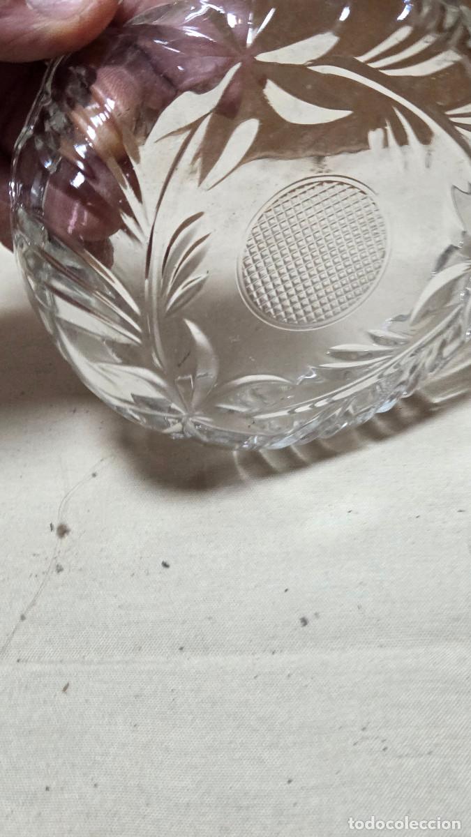 Antig&uuml;edades: cuenco de cristal tallado - Foto 7