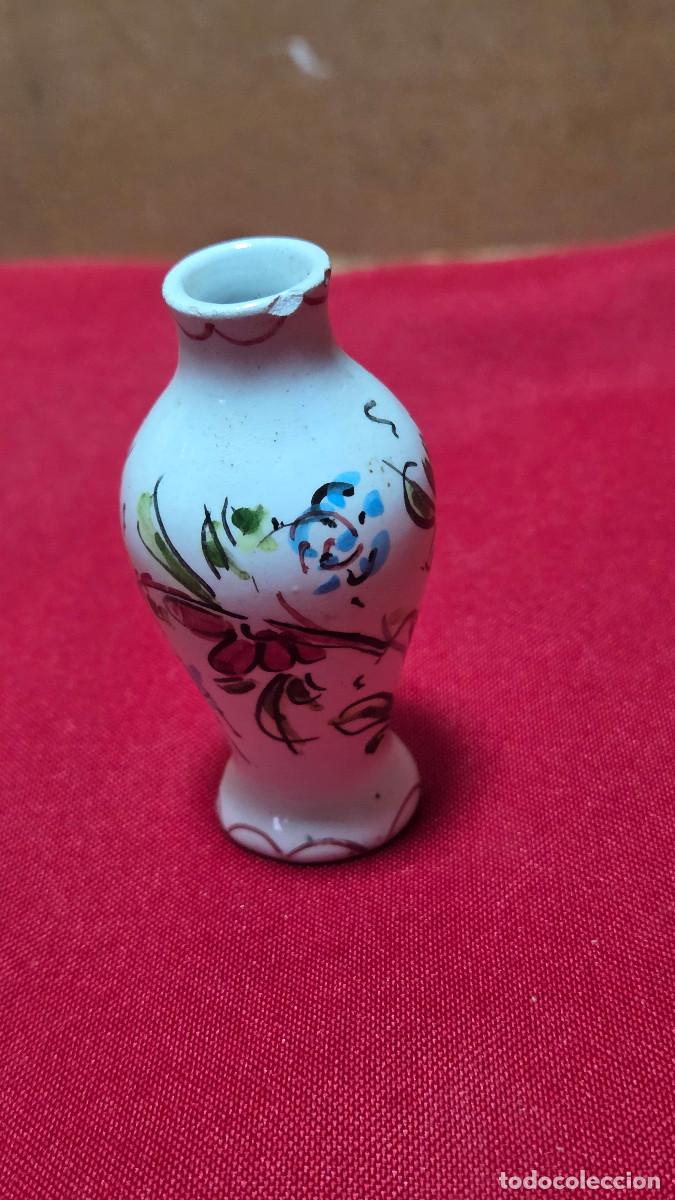 Antig&uuml;edades: mini jarron de ceramica rustico - Foto 1